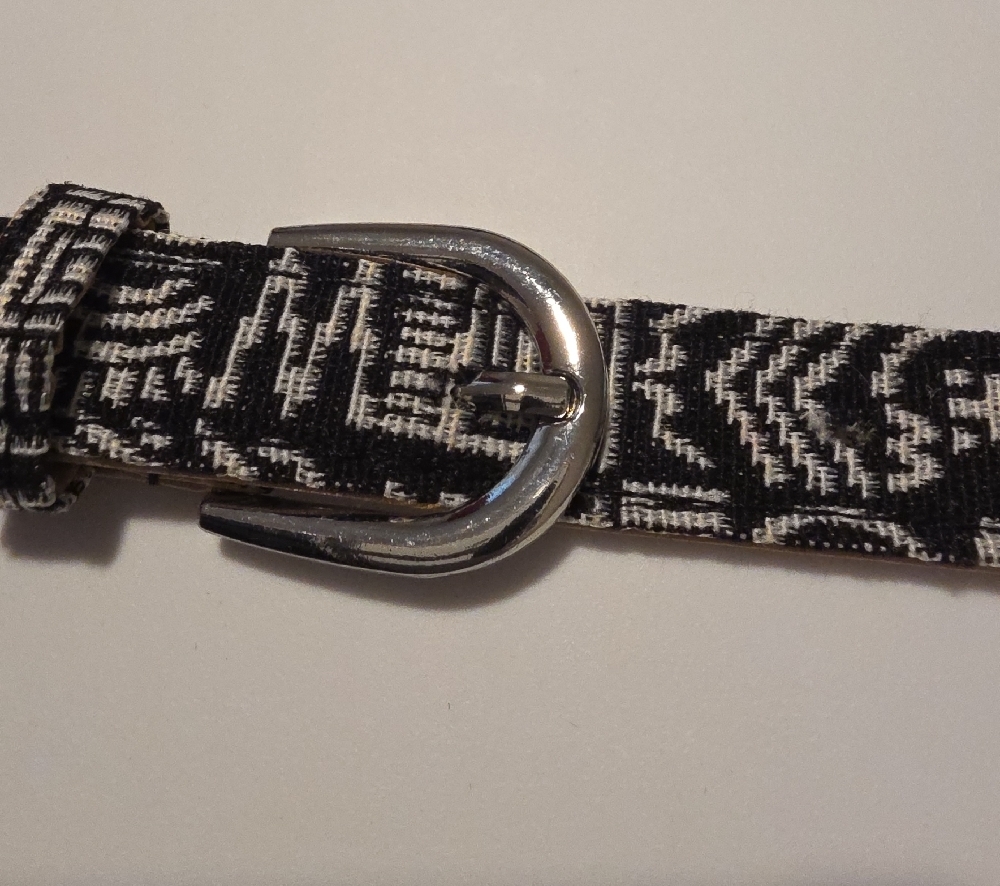 Black & White Patterned Women's Belt